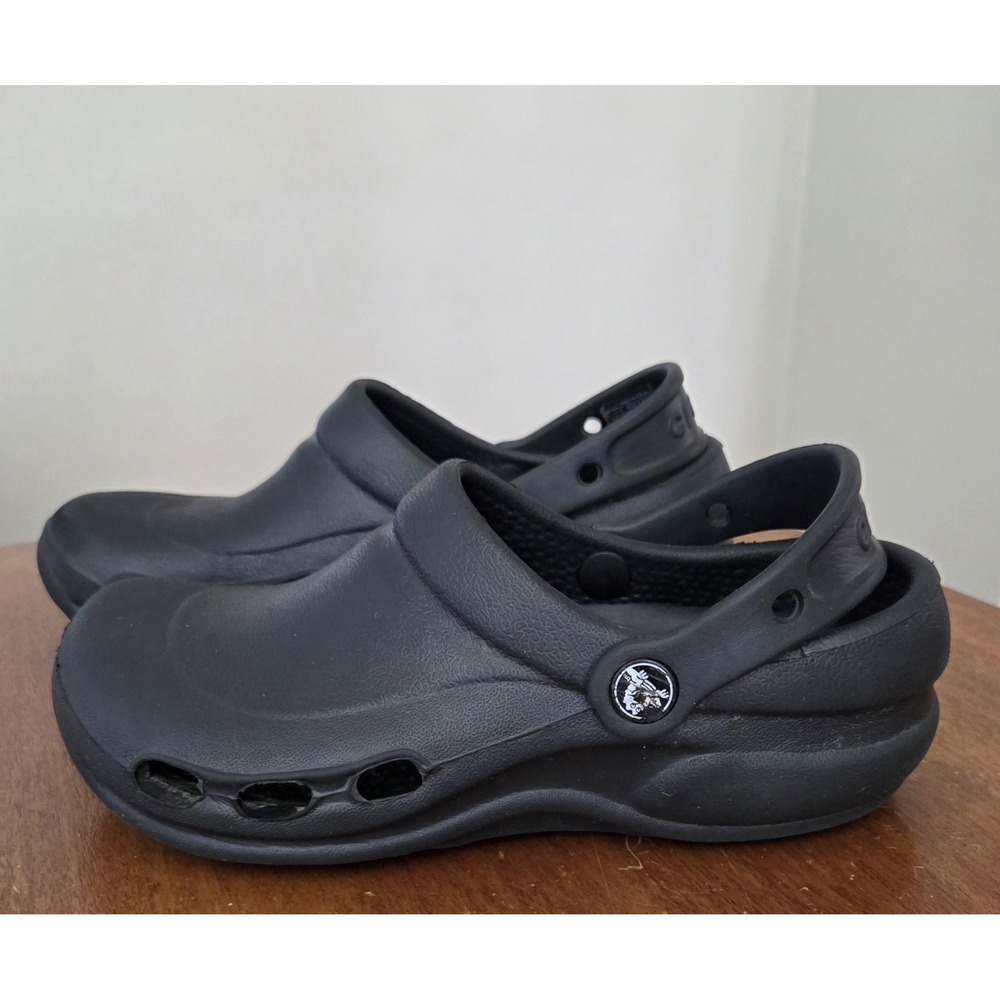 Crocs‎ Bistro Clogs Black Women's Sz 6 Men's Size 4